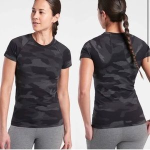 Athleta Unstinkable Momentum Camo Tee